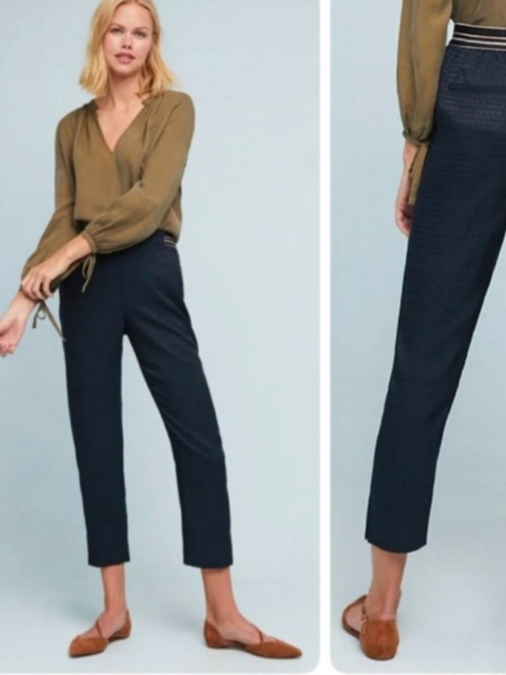 Anthropologie The Essential Pull On Trousers Pant Size M